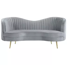 Sophia Grey 74" Loveseat