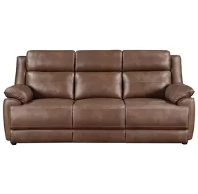 Ellington Dark Brown Padded Arm 86" Sofa