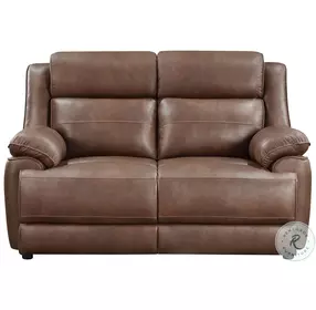 Ellington Dark Brown Padded Arm 63" Loveseat