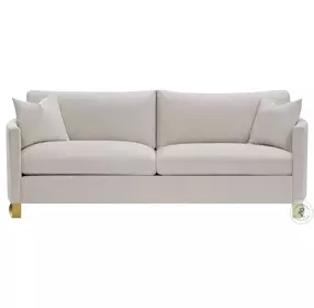 Corliss Beige Velvet 91" Sofa
