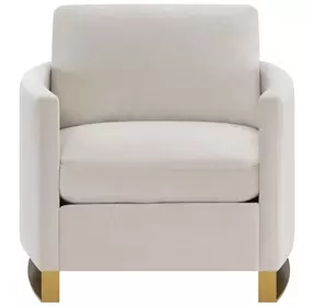 Corliss Beige Velvet Chair