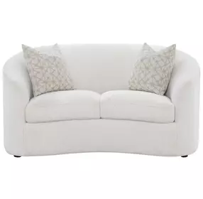 Rainn Latte Upholstered 66" Loveseat