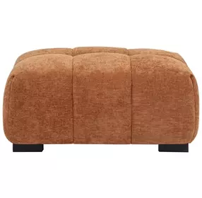 Octavia Orange Upholstered Rectangular Ottoman