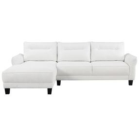 Caspian White LAF Sectional
