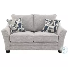 Tomkins Light Gray Boucle 61" Loveseat