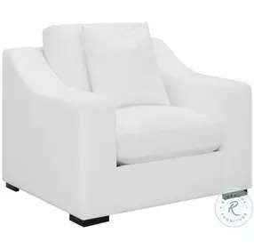 Ashlyn White Performance Fabric Upholstered Chair