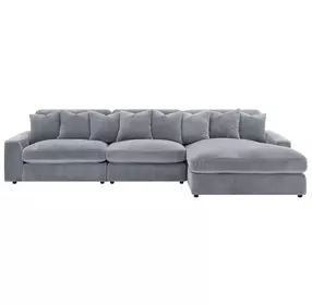 Blaine Fog 3 Piece Reversible Sectional