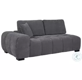 Octavia Charcoal Gray LAF Sofa