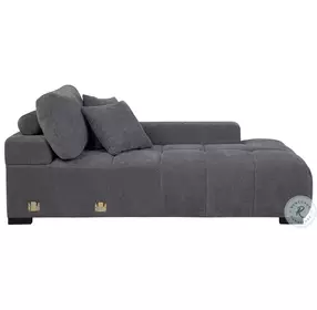 Octavia Charcoal Gray RAF Chaise