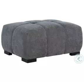 Octavia Charcoal Gray Rectangular Ottoman