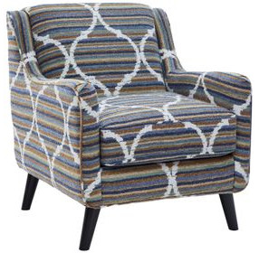 Nathan Porcelain Bewilder Lagoon Accent Chair