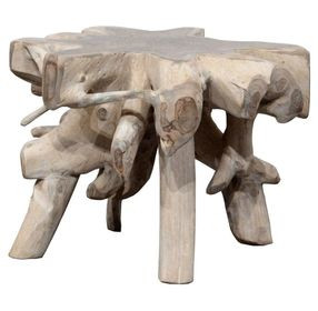 Cypress Natural White Wash Free Form End Table
