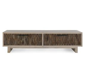 Anton Beige and Natural Rectangular Coffee Table with 4 Drawers