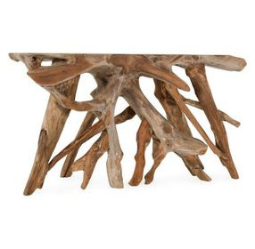 Cypress Natural 59" Free Form Console Table