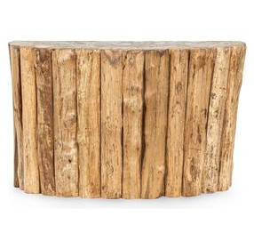Norwest Natural D Shape Console Table