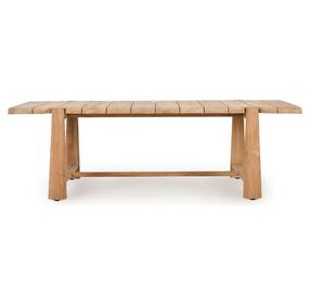Aston Natural 94" Rectangular Outdoor Dining Table