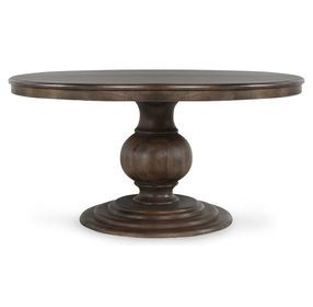 Brookside Cocoa Brown Solid Wood Round Dining Table