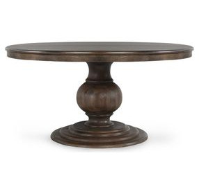 Brookside Cocoa Brown Solid Wood Round Dining Table