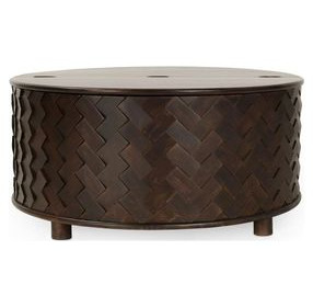 Shira Kona Brown Round Coffee Table
