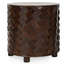 Shira Kona Brown Round End Table