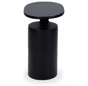 Decklyn Black Oval Accent Table