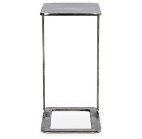 Geanna Antique Nickel Rectangular Accent Table