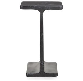 Delaney Onyx Rectangular Marble Top Accent Table