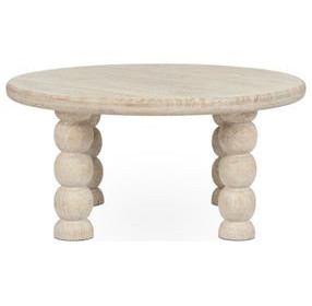 Adir Cream Round Coffee Table