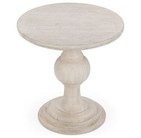 Hera Creamwood Round End Table