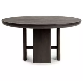 Celadon Truffle Roast 60" Round Dining Table