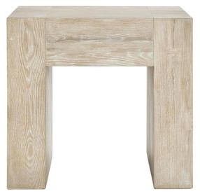 Bristol Aged Cream Square End Table