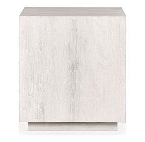 Layne Milk White Square End Table
