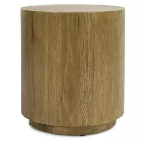 Layne Light Brown Round End Table