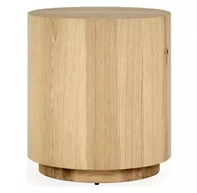 Layne True Natural Round End Table