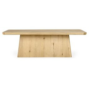 Orlando True Natural 95" Rectangular Dining Table