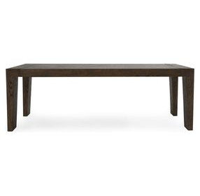 Troy Suede Brown 89" Rectangular Dining Table