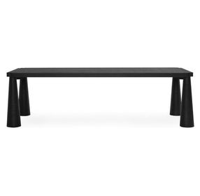 Atrop Ink Black 102" Rectangular Dining Table