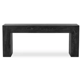 Bristol Aged Black Rectangular Console Table