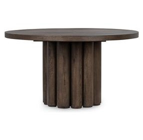 Tiber Toasted Brown 55" Round Dining Table