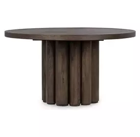 Tiber Toasted Brown 55" Round Dining Table