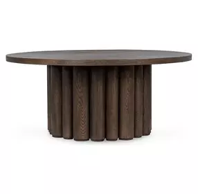 Tiber Toasted Brown 70" Round Dining Table