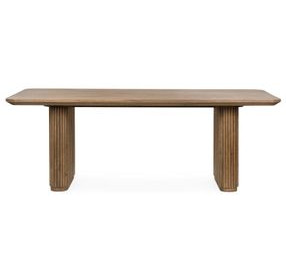 Vander Tawny Brown 84" Rectangular Dining Table
