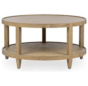 Devin Khaki Mist Round Coffee Table