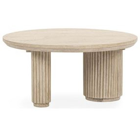 Vander Cream Washed Round Coffee Table