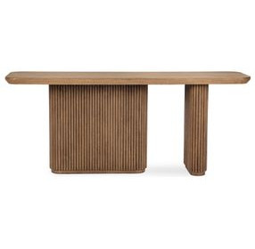 Vander Tawny Brown Rectangular Console Table