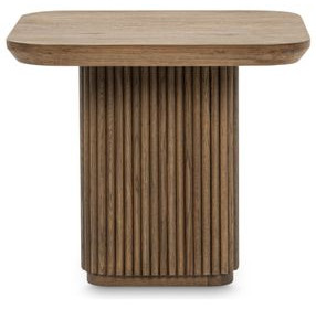 Vander Tawny Brown Square End Table