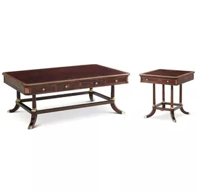 English Cabinet Maker Southampton and Light Shropshire Rectangular Alderley Occasional Table Set