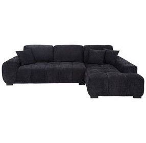 Octavia Black 2 Piece Modular Sectional