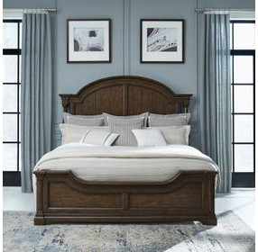 Hampton Road Satin Cherry California King Poster Bed