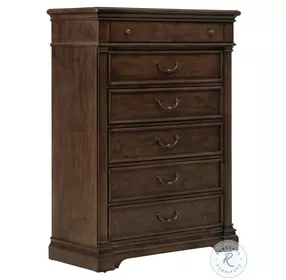 Arden Road Satin Cherry 6 Drawer Chest